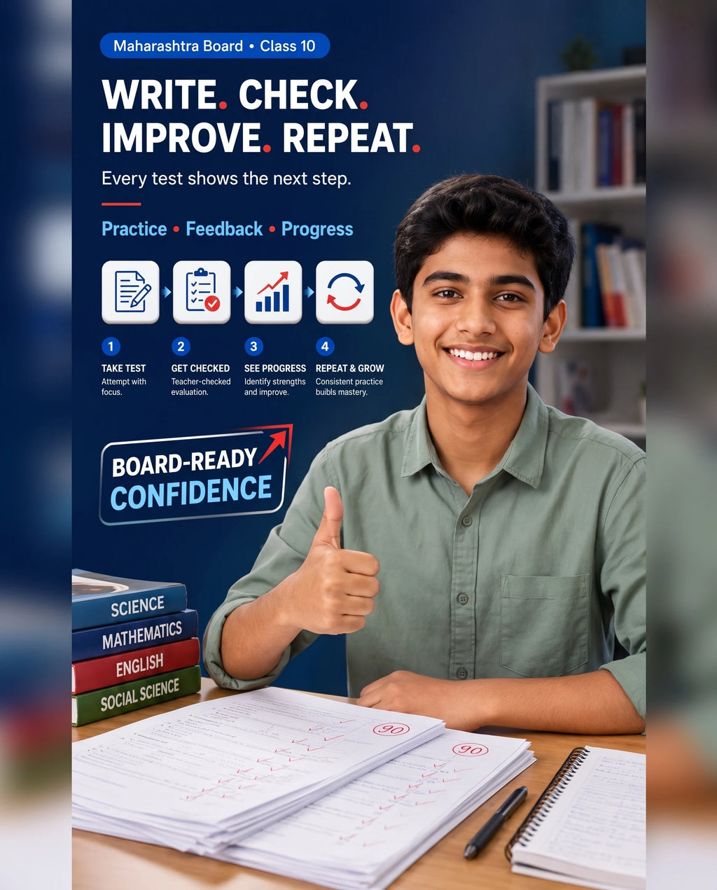 Maharashtra Board student practice feedback and progress outcome